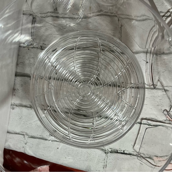 Acrylic Serving Bowl Divided W/dip Bowl  & Utensils Veggies, Fruits,cold salads - Picture 11 of 16